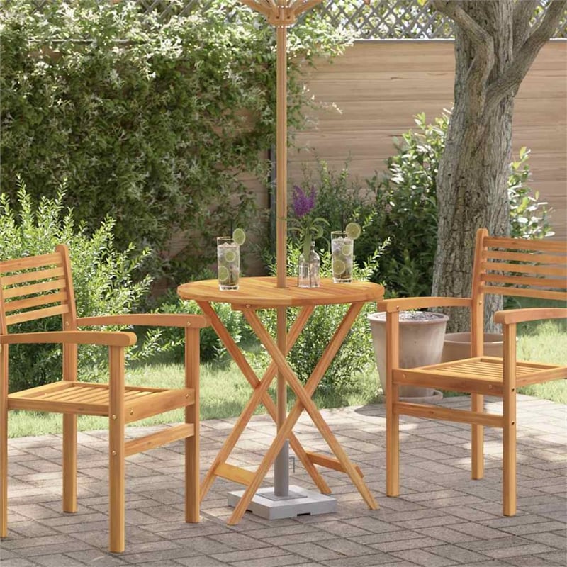 vidaXL Folding Patio Table 23.6