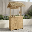vidaXL Outdoor Bar Table Natural 45.28 x 37.40 x 84.65 in Bamboo