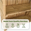 vidaXL Outdoor Bar Table Natural 45.28 x 37.40 x 84.65 in Bamboo