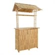 vidaXL Outdoor Bar Table Natural 45.28 x 37.40 x 84.25 in Bamboo