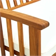 vidaXL Patio Bench with Cushion 57.9