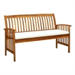 vidaXL Patio Bench with Cushion 57.9
