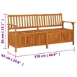 vidaXL Storage Bench 66.9