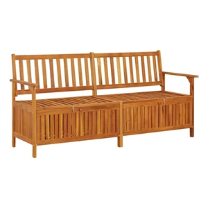 vidaXL Storage Bench 66.9&quot Solid Wood Acacia