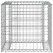 vidaXL Patio Bench with Gabion Basket Solid Wood Pine