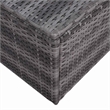 vidaXL 9 Piece Patio Lounge Set with Cushions Poly Rattan Gray
