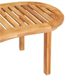vidaXL 3 Piece Banana Patio Lounge Set Solid Teak Wood