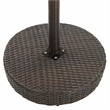 vidaXL 3 Piece Patio Bar Set Poly Rattan Brown