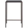vidaXL 5 Piece Patio Bar Set with Cushions Poly Rattan Brown