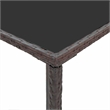 vidaXL 5 Piece Patio Bar Set with Cushions Poly Rattan Brown