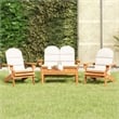 vidaXL 4 Piece Adirondack Patio Lounge Set Solid Wood Acacia