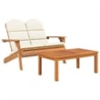 vidaXL 4 Piece Adirondack Patio Lounge Set Solid Wood Acacia