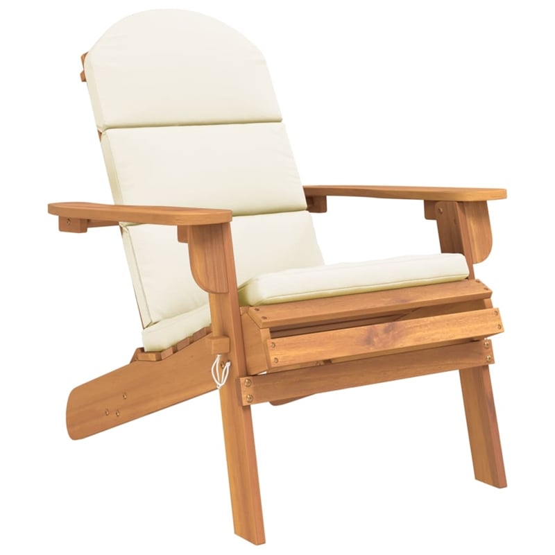 vidaXL 4 Piece Adirondack Patio Lounge Set Solid Wood Acacia