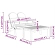 vidaXL 4 Piece Adirondack Patio Lounge Set Solid Wood Acacia