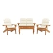 vidaXL 4 Piece Adirondack Patio Lounge Set Solid Wood Acacia