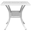 vidaXL 5 Piece Patio Dining Set White Cast Aluminum
