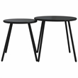 vidaXL 5 Piece Balcony Furniture Set with Cushions Black Steel