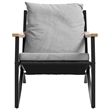 vidaXL 5 Piece Balcony Furniture Set with Cushions Black Steel