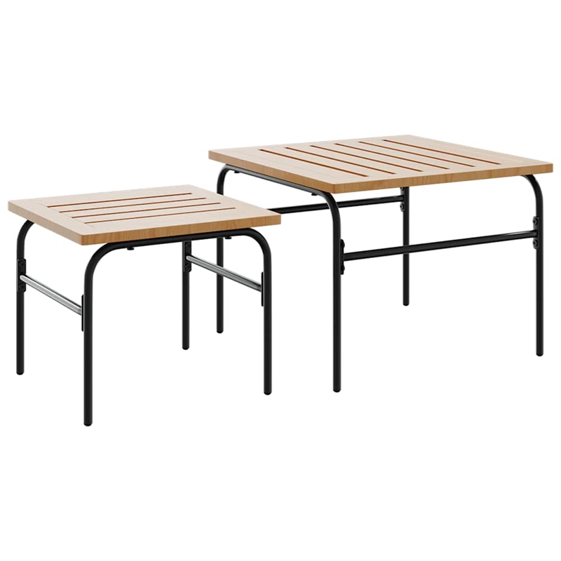 vidaXL 5 Piece Balcony Furniture Set with Cushions Black Steel