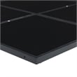 vidaXL 13 Piece Patio Dining Set with Cushions Black Textilene