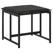vidaXL Patio Stools with Cushions 4 pcs Black Steel and Textilene
