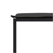 vidaXL Patio Stools with Cushions 4 pcs Black Steel and Textilene