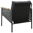 vidaXL Patio Chairs with Cushions 2 pcs Black Steel