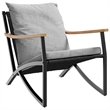 vidaXL 4 Piece Balcony Furniture Set with Cushions Black Steel