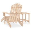 vidaXL Patio Adirondack Chair with Ottoman and Table Solid Fir Wood