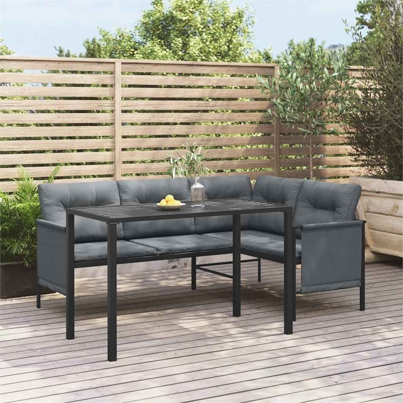vidaXL Patio Dining Table Anthracite 43.3