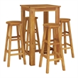 vidaXL 5 Piece Patio Bar Set Solid Wood Acacia