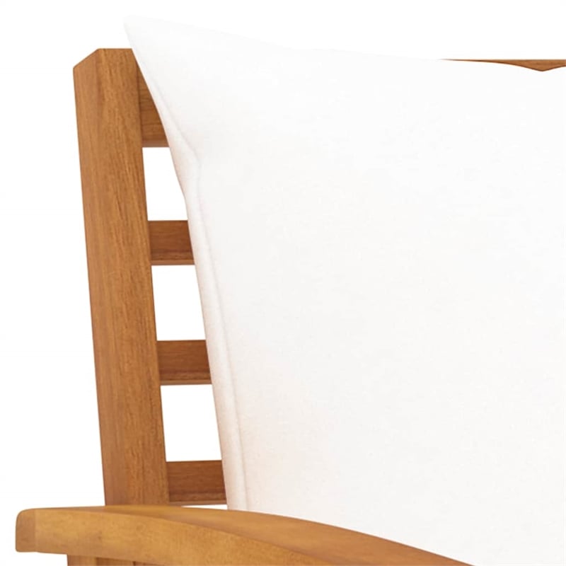 vidaXL 5 Piece Garden Lounge Set with Cushion Solid Acacia Wood