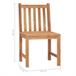 vidaXL 3 Piece Garden Dining Set 31.5