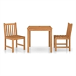 vidaXL 3 Piece Garden Dining Set 31.5