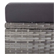 vidaXL 2 Piece Patio Lounge Set with Cushions Poly Rattan Gray
