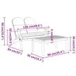 vidaXL 5 Piece Adirondack Patio Lounge Set Solid Wood Acacia