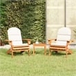 vidaXL 3 Piece Adirondack Patio Lounge Set Solid Wood Acacia