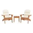 vidaXL 3 Piece Adirondack Patio Lounge Set Solid Wood Acacia