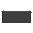 vidaXL 2-Seater Patio Bench with Cushion 47.2