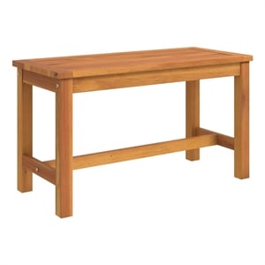 vidaXL Patio Bench 31.5&quotx13.8&quotx17.7&quot Solid Wood Acacia
