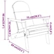 vidaXL 3 Piece Adirondack Patio Lounge Set Solid Wood Acacia