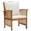 vidaXL 4 Piece Patio Lounge Set with Cushions Solid Acacia Wood