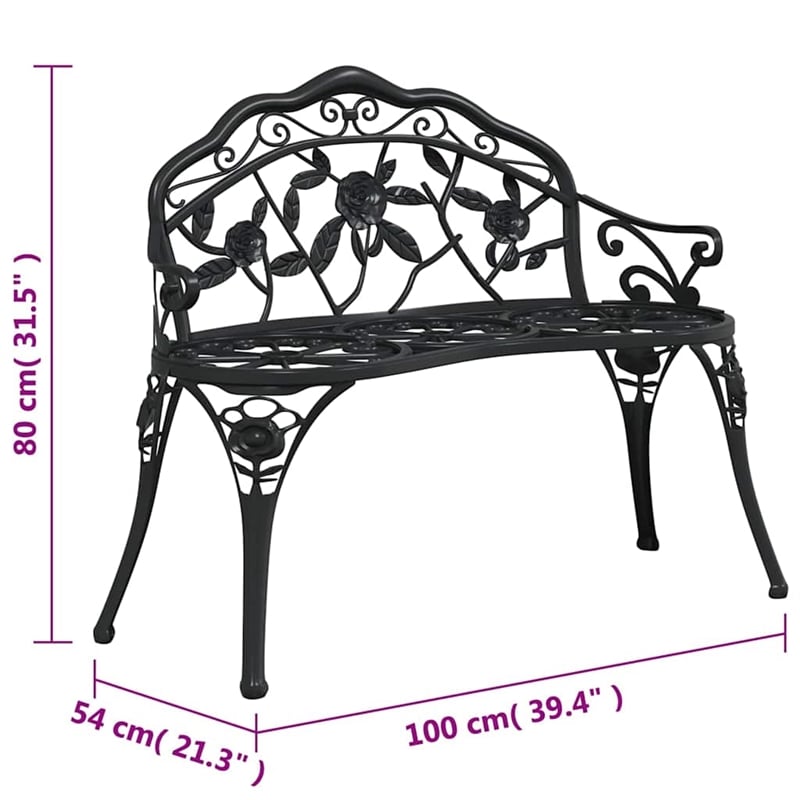 vidaXL Patio Bench 39.4