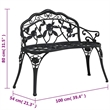 vidaXL Patio Bench 39.4