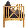 vidaXL 2-Seater Patio Bench with Cushions 48