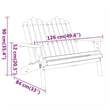 vidaXL Adirondack Patio Bench 49.6