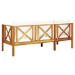 vidaXL 3-Seater Patio Bench with Cushions 70.5