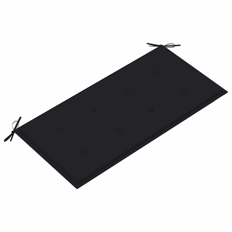 vidaXL Patio Bench with Black Cushion 44.1