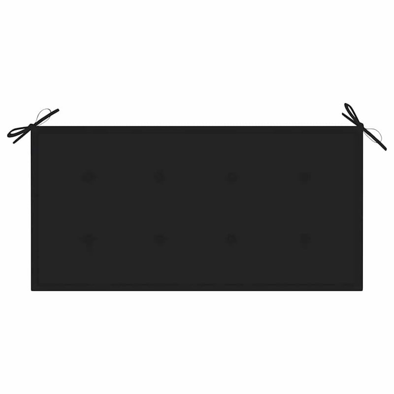 vidaXL Patio Bench with Black Cushion 44.1