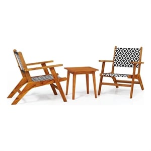 vidaXL 3 Piece Bistro Set Solid Acacia Wood